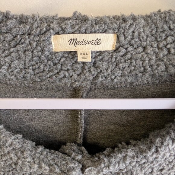 Madewell Bonded Sherpa Cocoon Coat - Picture 9 of 9